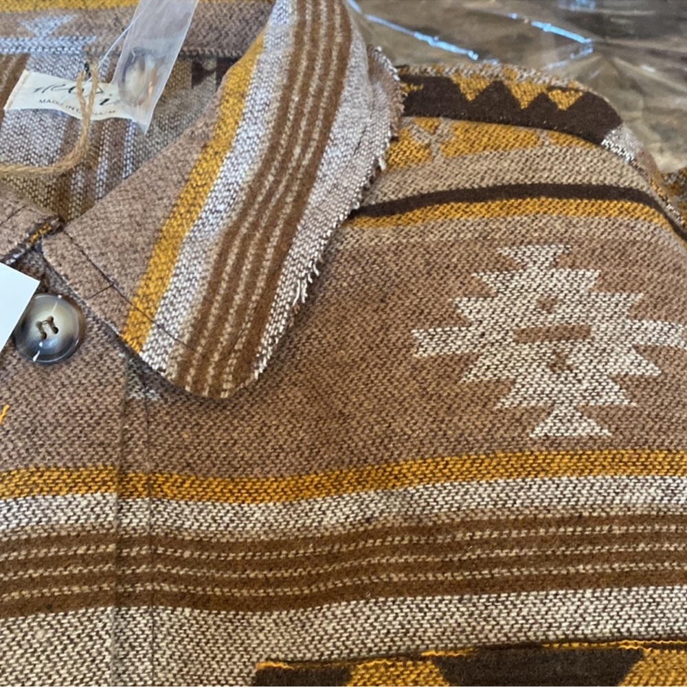 Oversized Aztec print shacket - Picture 3 of 4